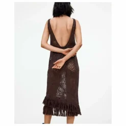 Robe Astrea Ari Crochet | Marron