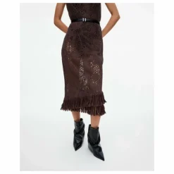 Robe Astrea Ari Crochet | Marron