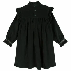 Robe Babouchka Velours Côtelé | Vert foncé