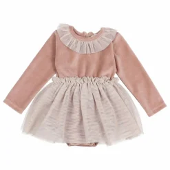 Robe Ballet Volants | Rose