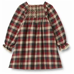 Robe Bella Carreaux Coton Bio | Rouge