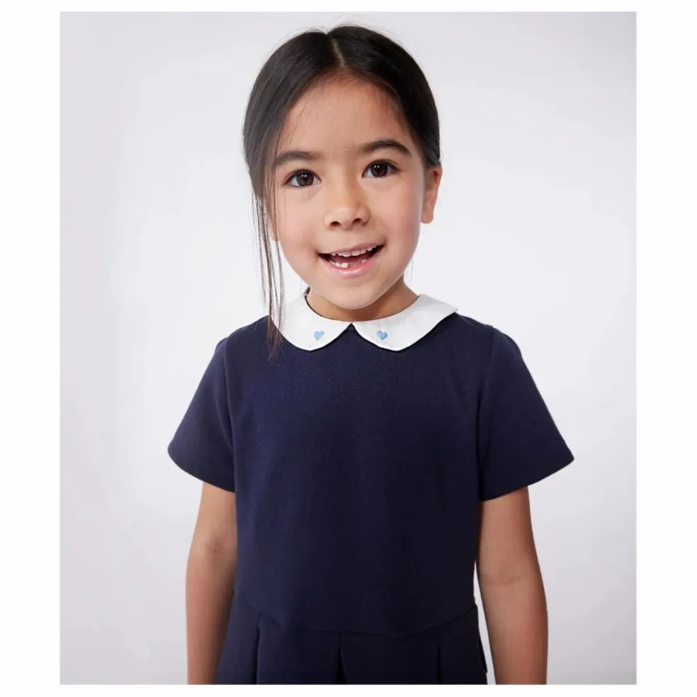 Robe Biche Coton Bio | Bleu marine