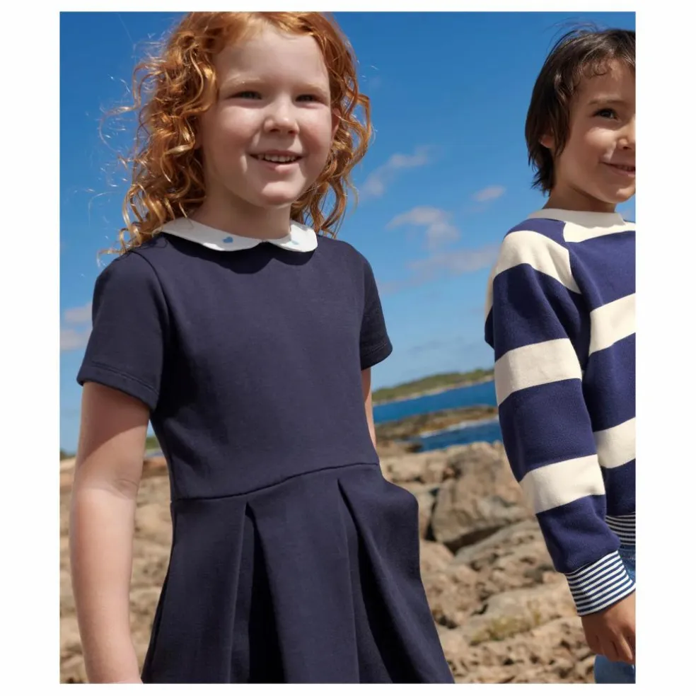 Robe Biche Coton Bio | Bleu marine