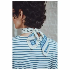 Robe Bénédicte Rayures Coton Bio | Bleu