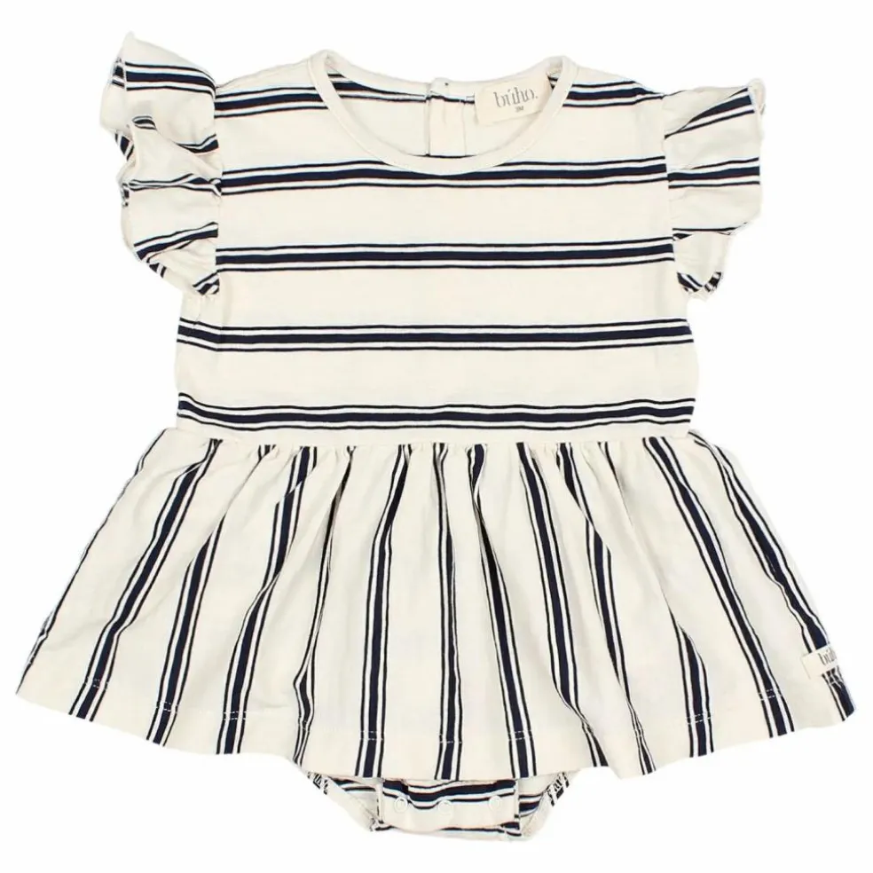 Robe Body Rayures Coton Bio | Bleu