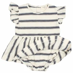 Robe Body Rayures Coton Bio | Bleu