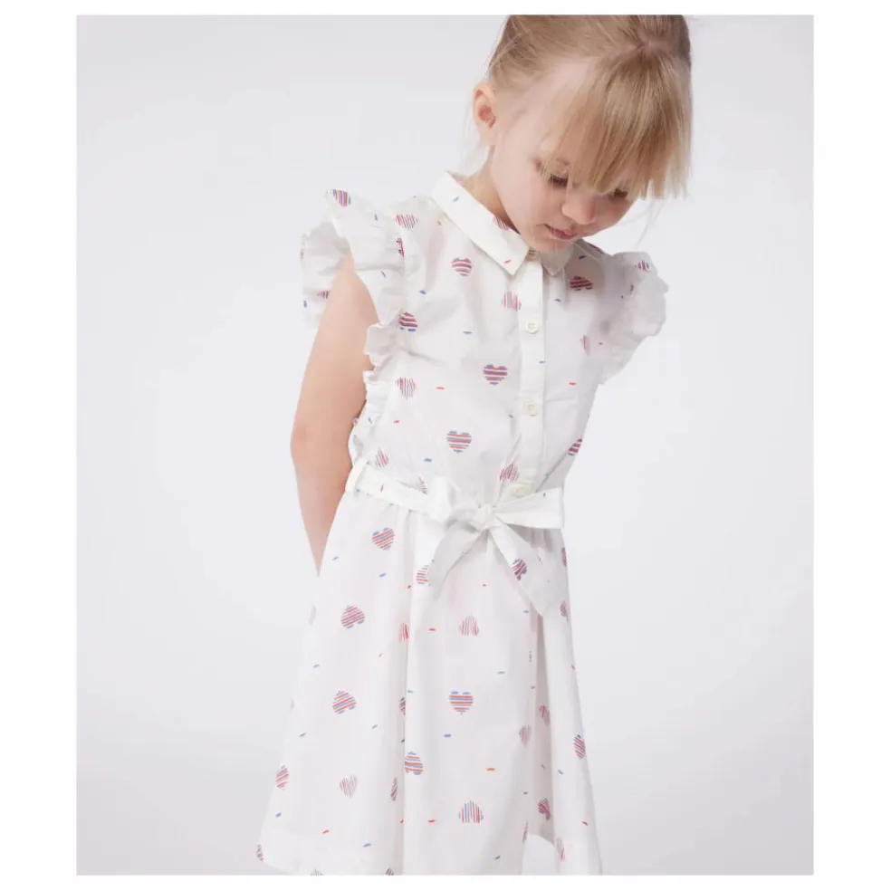 Robe Bory Popeline Coton Bio | Crème