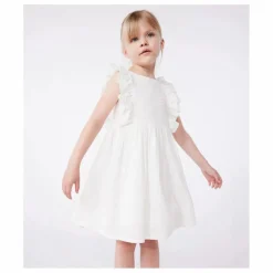 Robe Brendice Broderie Anglaise Coton Bio | Blanc