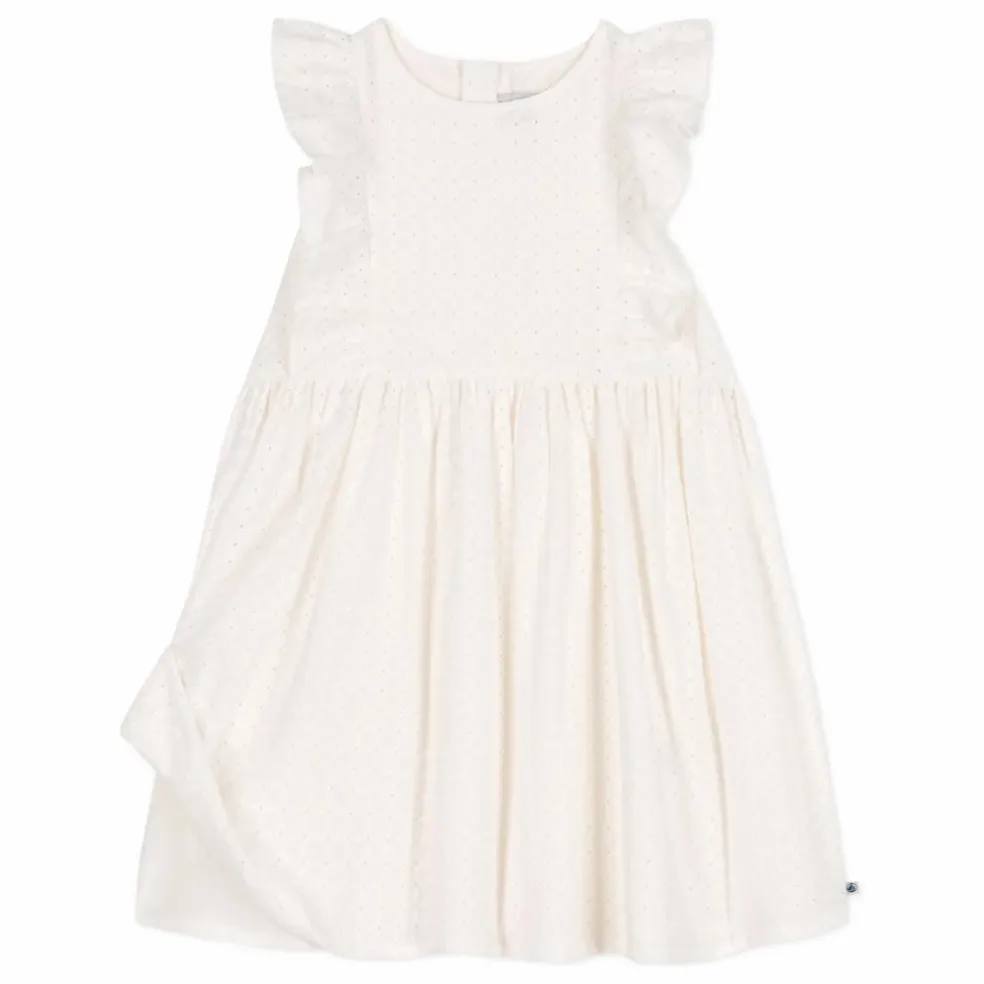 Robe Brendice Broderie Anglaise Coton Bio | Blanc