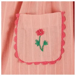 Robe Brodée | Rose pêche