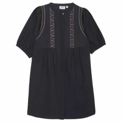 Robe Brodée Rema | Bleu nuit