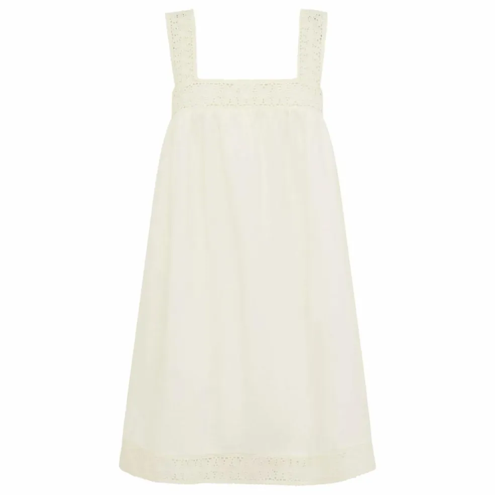 Robe Broderie | Blanc