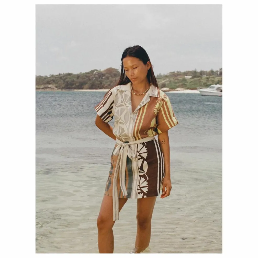 Robe Brodie Clove Lin | Ecru