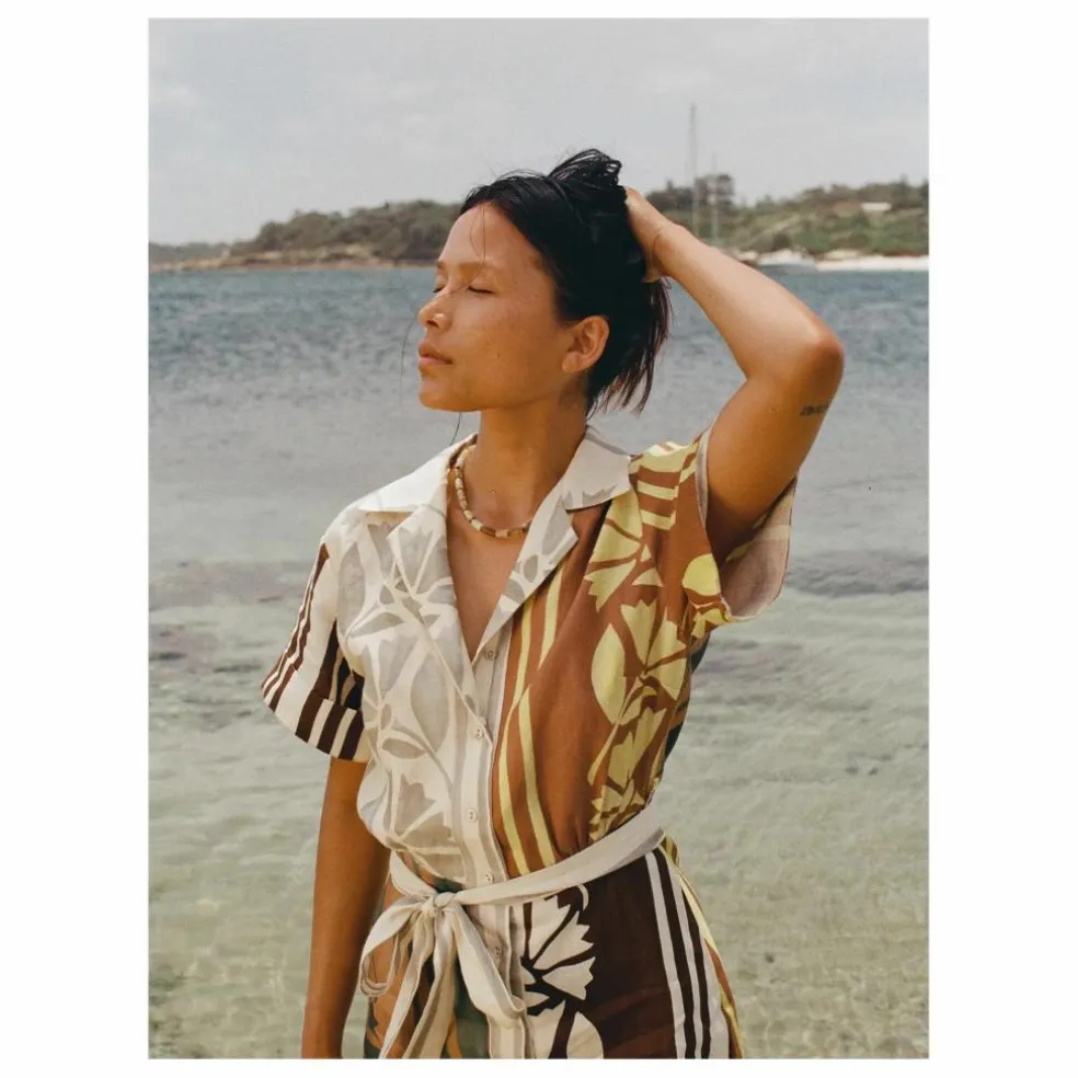Robe Brodie Clove Lin | Ecru