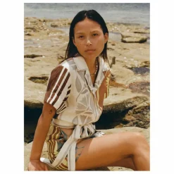 Robe Brodie Clove Lin | Ecru