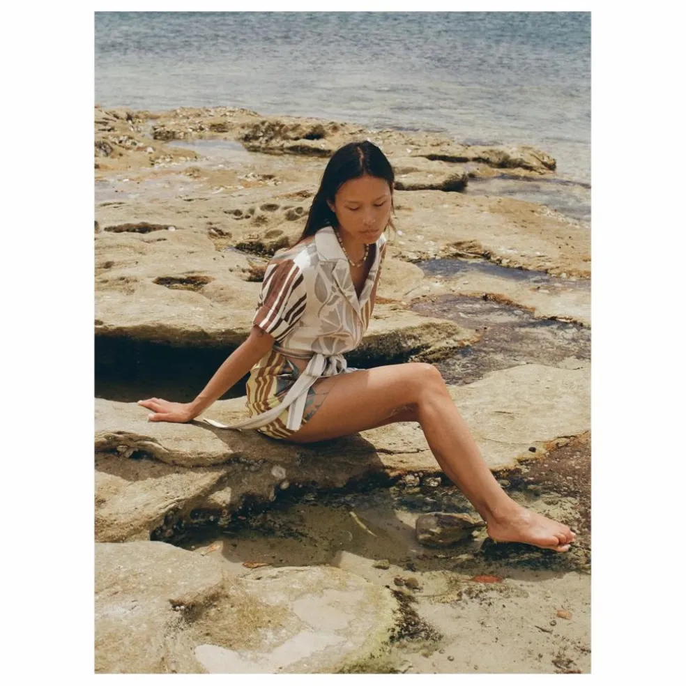 Robe Brodie Clove Lin | Ecru
