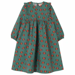 Robe Camelias Popeline | Turquoise