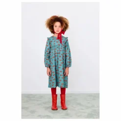 Robe Camelias Popeline | Turquoise
