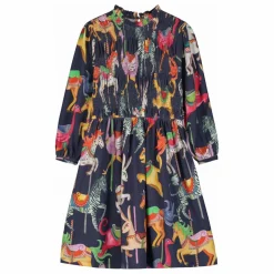 Robe Carnival Coton Bio | Bleu marine