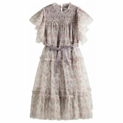 Robe Carolina Fleurie | Rose pâle