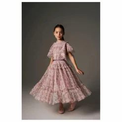 Robe Carolina Fleurie | Rose pâle