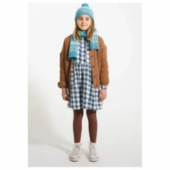 Robe Carreaux Coton Bio | Bleu