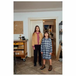 Robe Carreaux Flanelle Tencel | Bleu