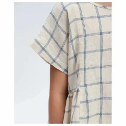 Robe Carreaux Lin | Beige