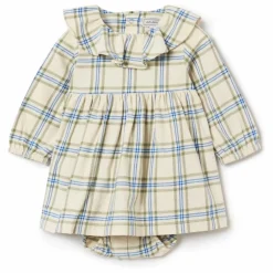 Robe Carreaux Mini | Ecru
