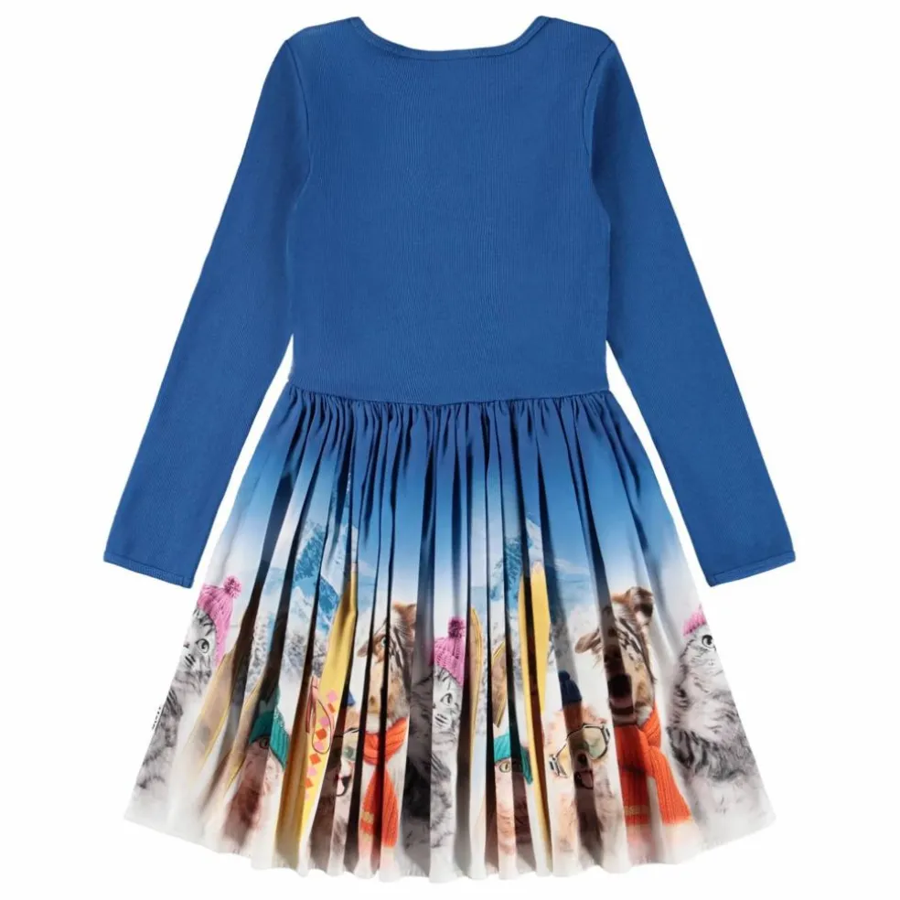 Robe Casie Warm Coton Bio | Bleu