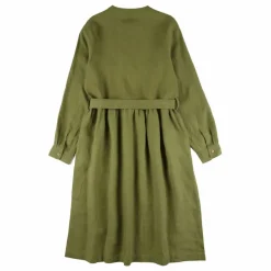 Robe Ceinture Lin | Vert olive