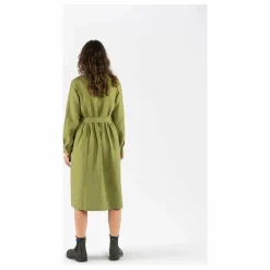 Robe Ceinture Lin | Vert olive