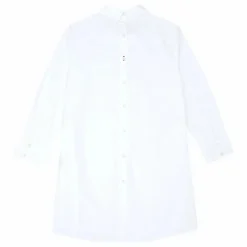 Robe Chemise Inversée Coton Bio | Blanc