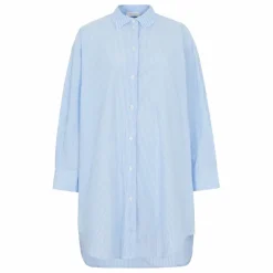 Robe Chemise Lydie Rayée | Bleu Clair