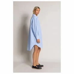 Robe Chemise Lydie Rayée | Bleu Clair