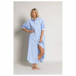 Robe Chemise Melissa Rayée | Bleu Clair