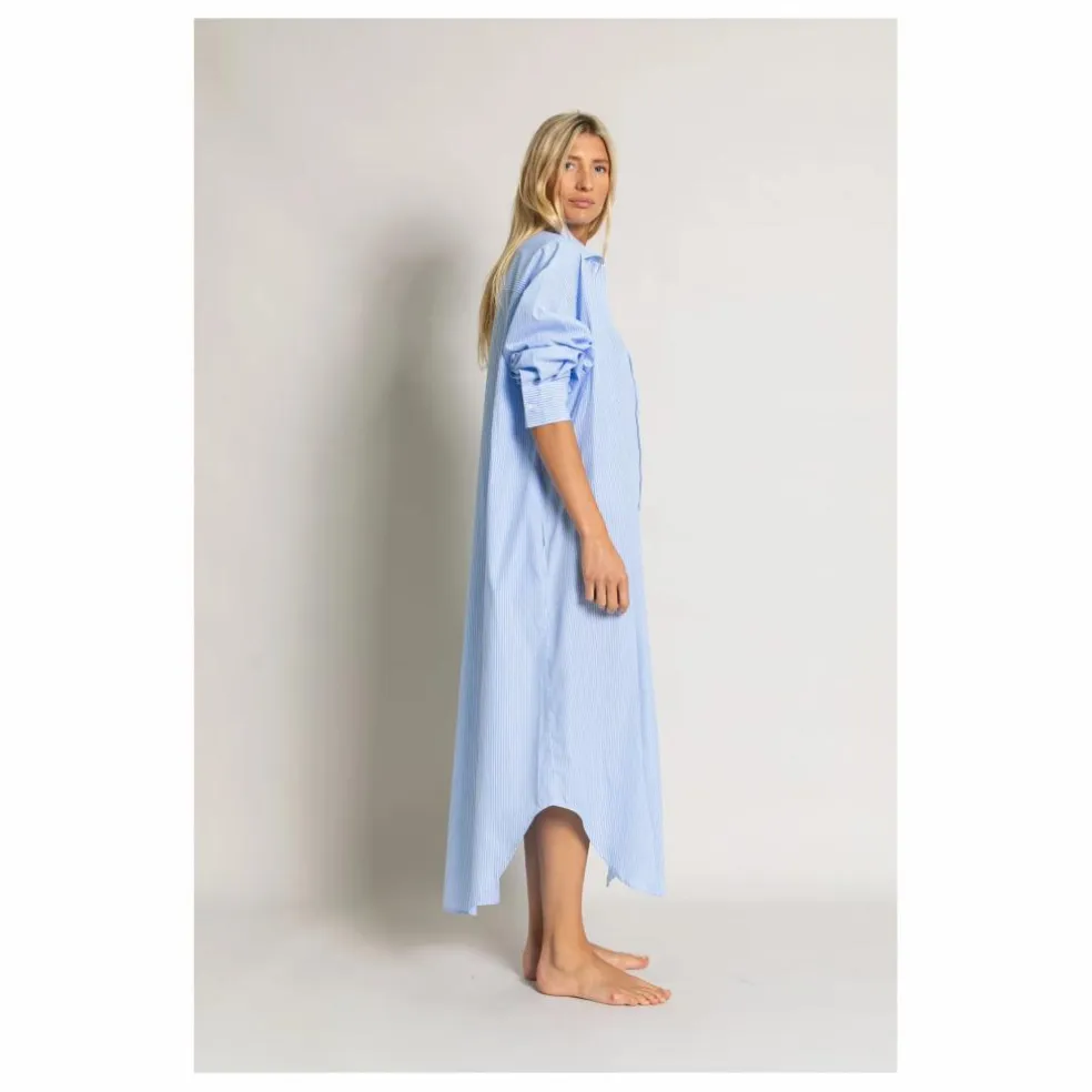 Robe Chemise Melissa Rayée | Bleu Clair