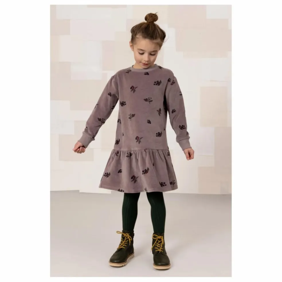 Robe Chicas Mûres Velours Coton Bio | Mauve