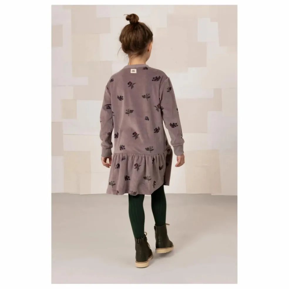 Robe Chicas Mûres Velours Coton Bio | Mauve