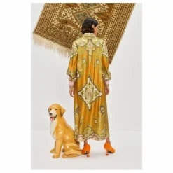 Robe Clemenza Soie | Vert kaki clair