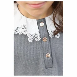 Robe Col Claudine | Gris