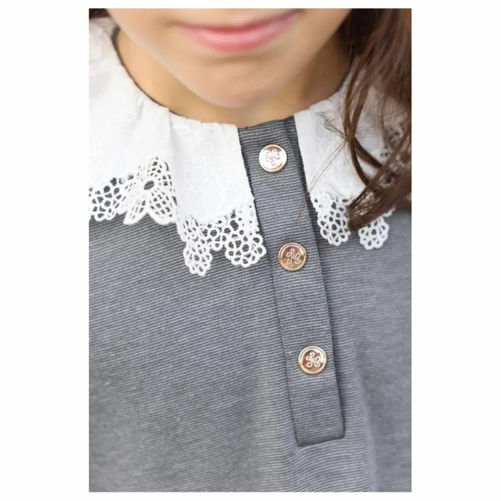 Robe Col Claudine | Gris