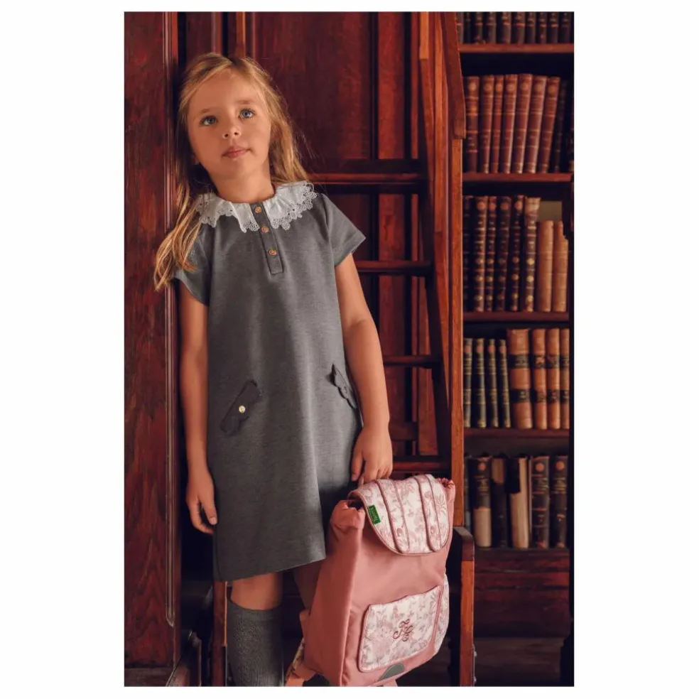 Robe Col Claudine | Gris