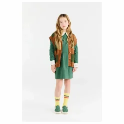 Robe Col Claudine Drever | Vert sapin