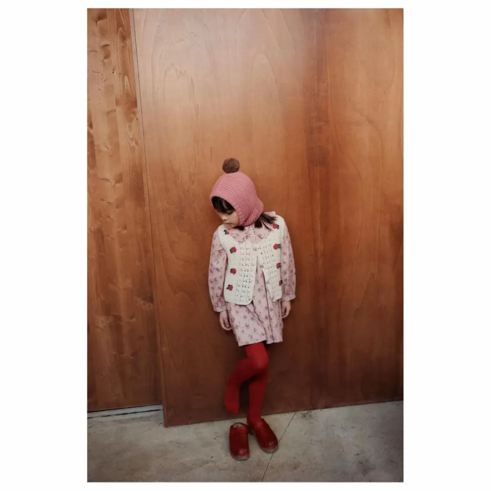 Robe Col Claudine Fleurie | Rose