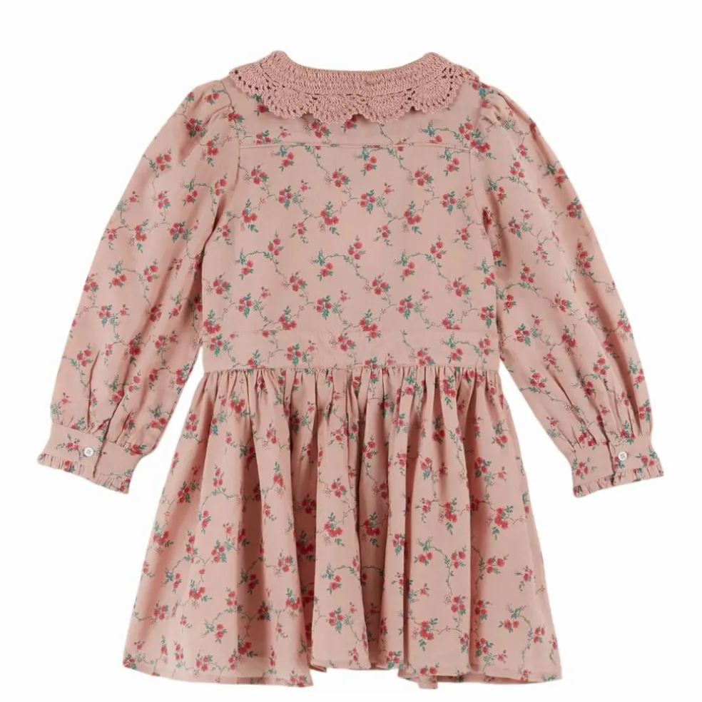 Robe Col Crochet | Rose