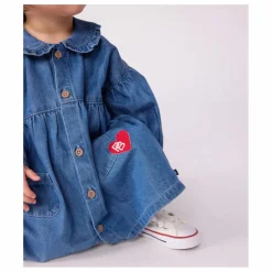 Robe Col Denim Coton Bio | Bleu jean