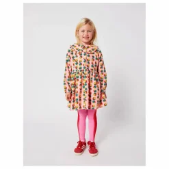 Robe Col Dés Velours Côtelé Coton Bio | Rose