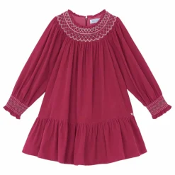 Robe Col Smocké | Magenta