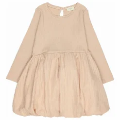 Robe Combi Lurex Gaze de Coton Bio | Rose